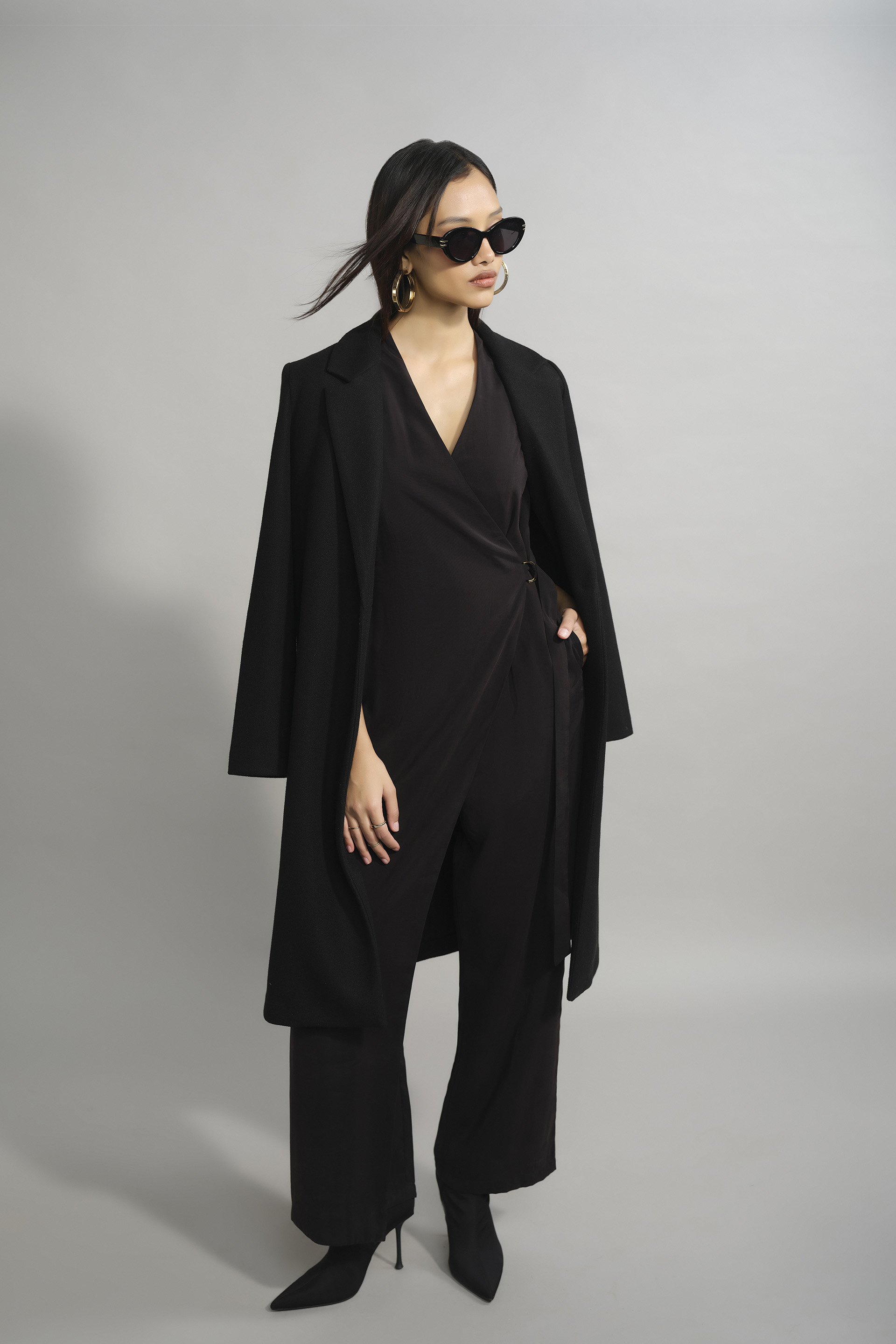 Swoon In Black Jumpsuit, Black, image 2